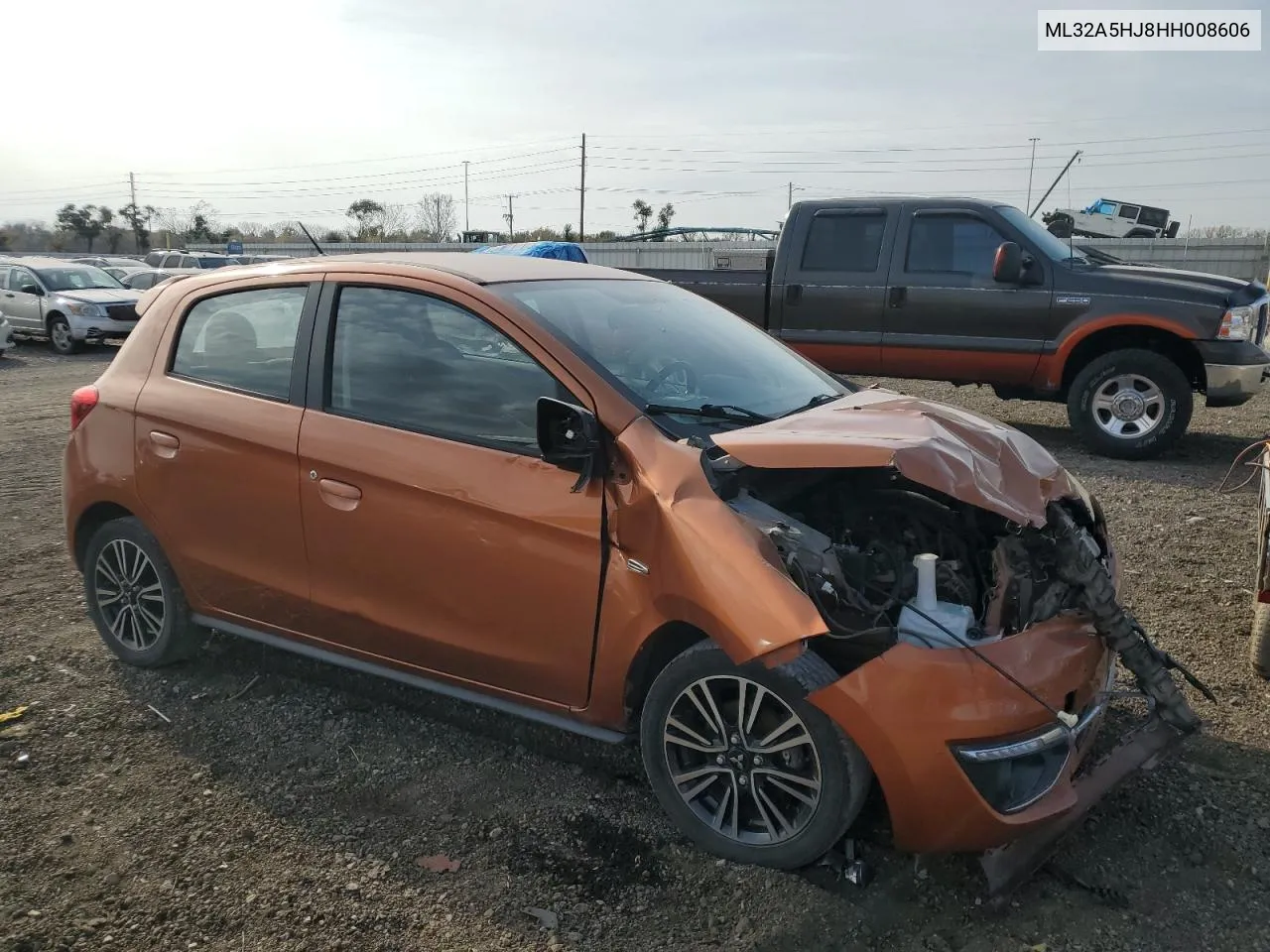 2017 Mitsubishi Mirage Gt VIN: ML32A5HJ8HH008606 Lot: 77100404