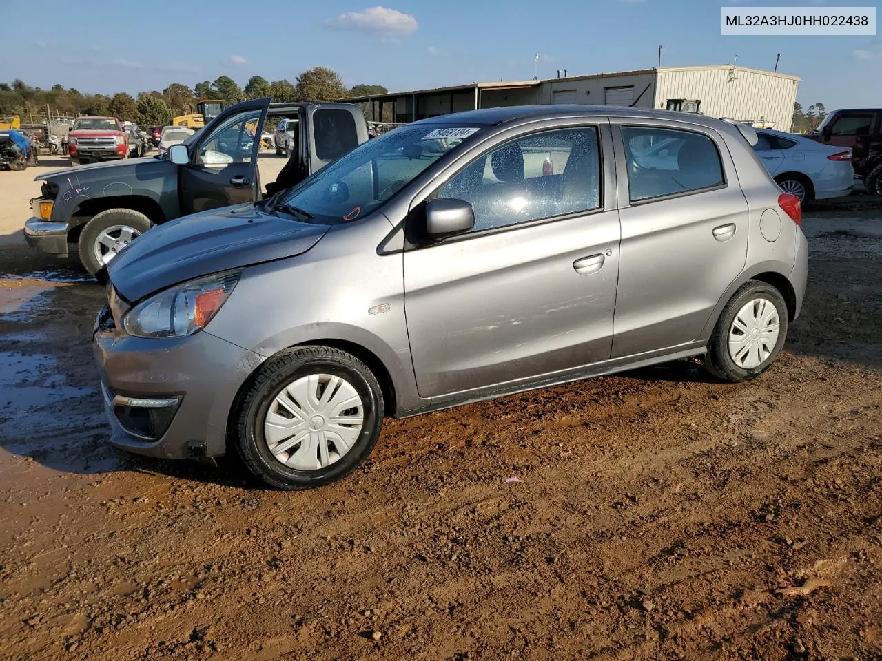 2017 Mitsubishi Mirage Es VIN: ML32A3HJ0HH022438 Lot: 78469104