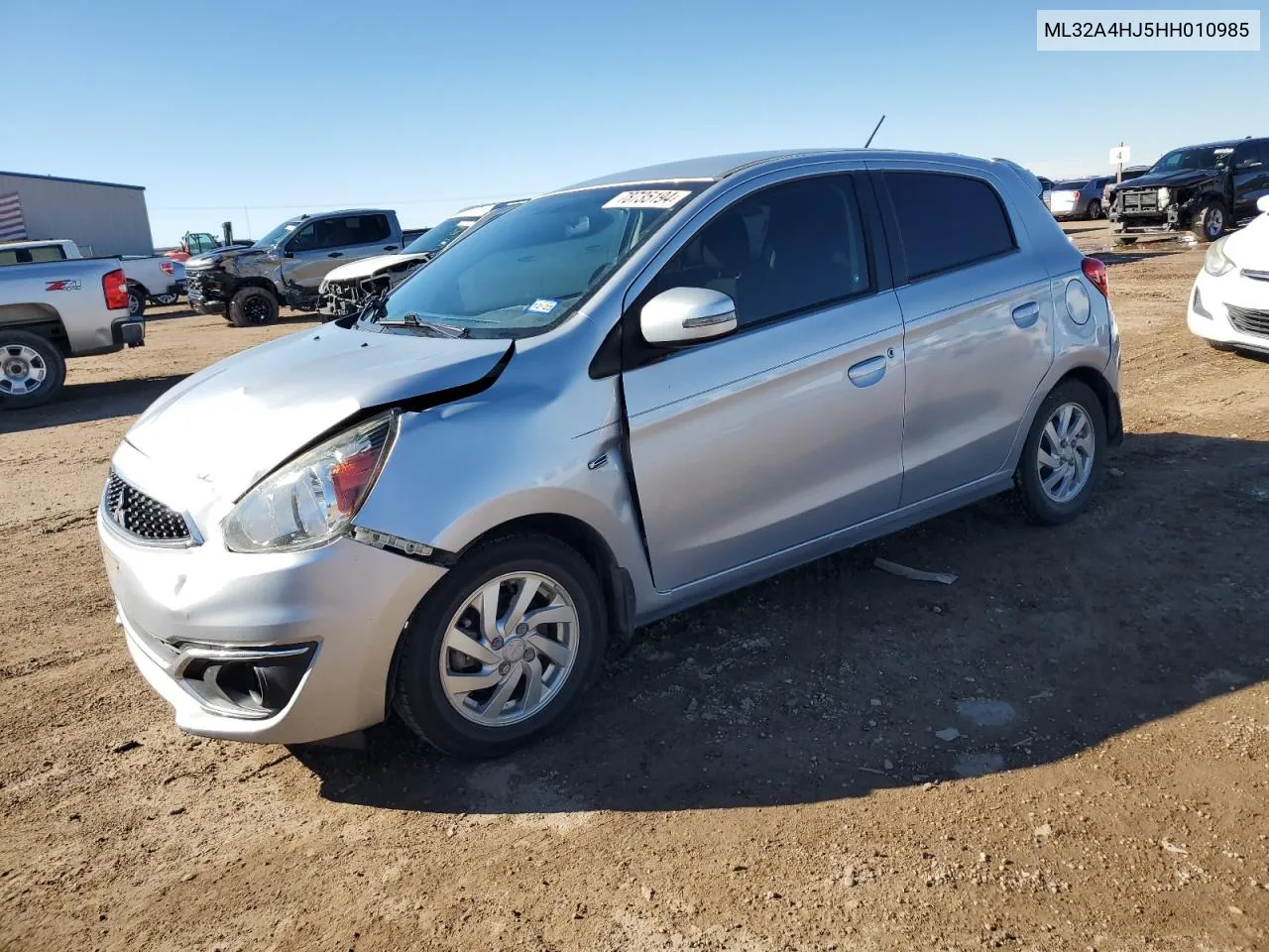 2017 Mitsubishi Mirage Se VIN: ML32A4HJ5HH010985 Lot: 78735194