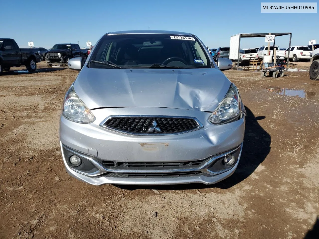 2017 Mitsubishi Mirage Se VIN: ML32A4HJ5HH010985 Lot: 78735194