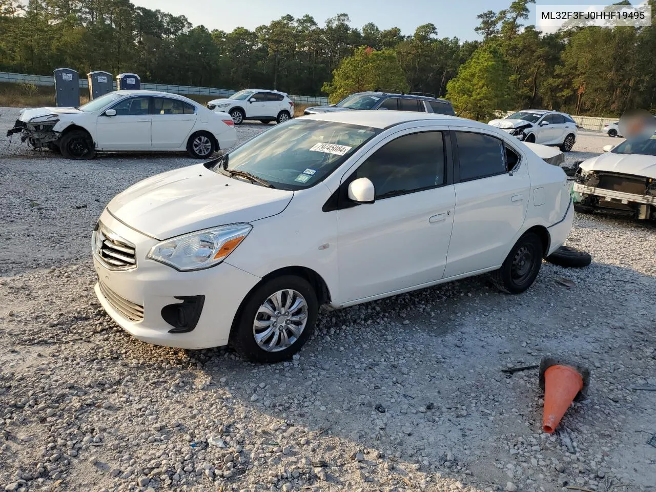 2017 Mitsubishi Mirage G4 Es VIN: ML32F3FJ0HHF19495 Lot: 79745084