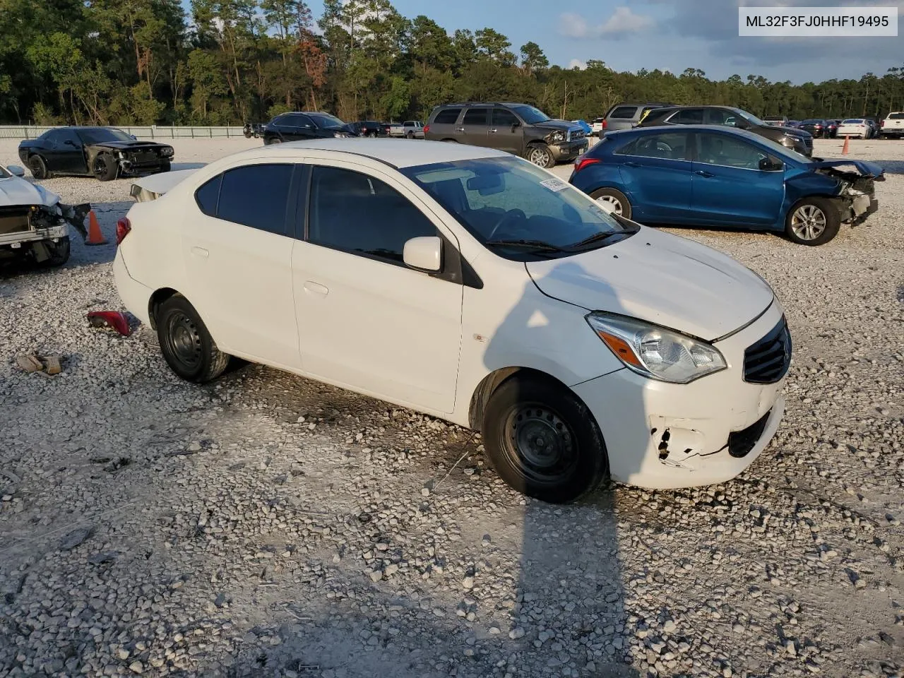 2017 Mitsubishi Mirage G4 Es VIN: ML32F3FJ0HHF19495 Lot: 79745084