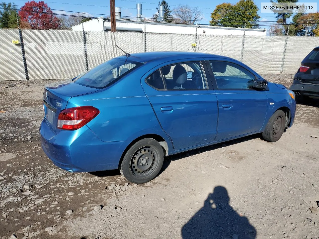 2017 Mitsubishi Mirage G4 Es VIN: ML32F3FJ6HHF11112 Lot: 80162774