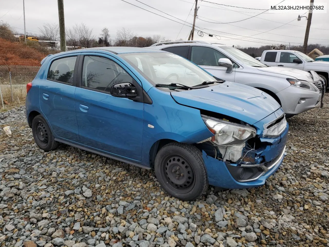 2017 Mitsubishi Mirage Es VIN: ML32A3HJ2HH007682 Lot: 80518864