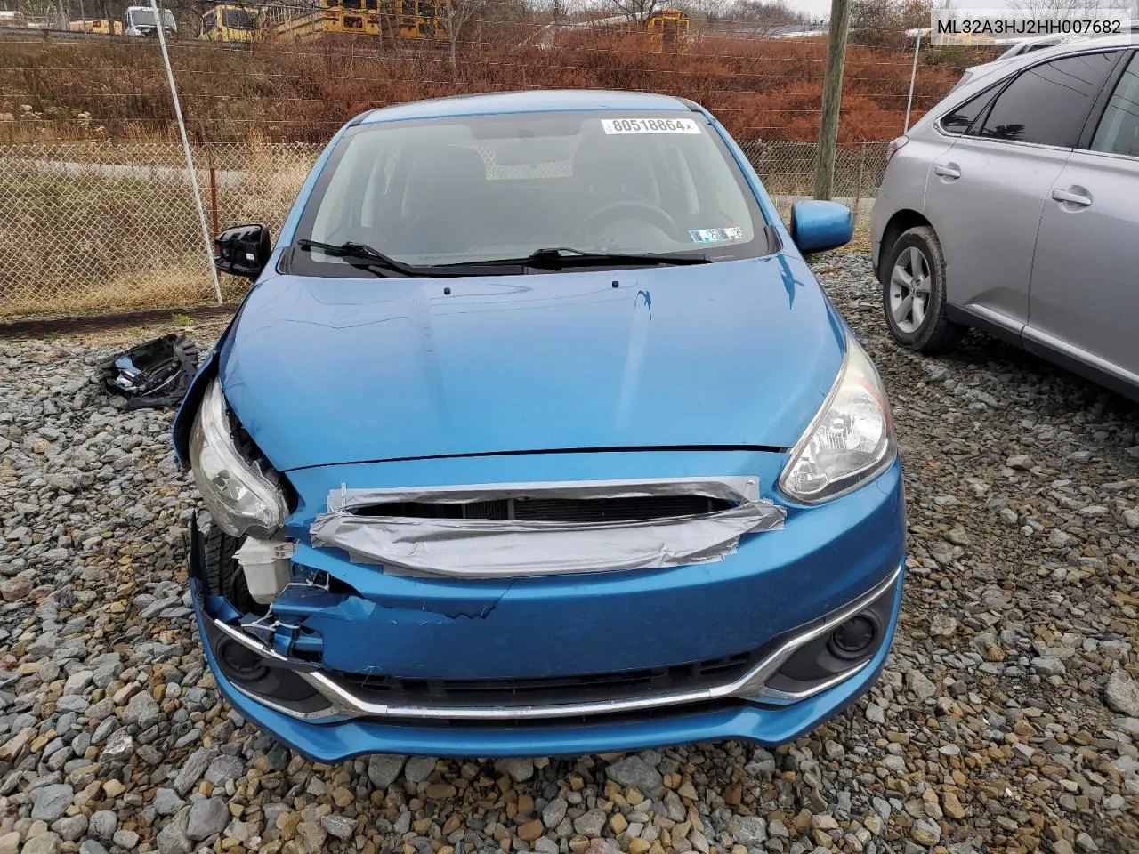 2017 Mitsubishi Mirage Es VIN: ML32A3HJ2HH007682 Lot: 80518864