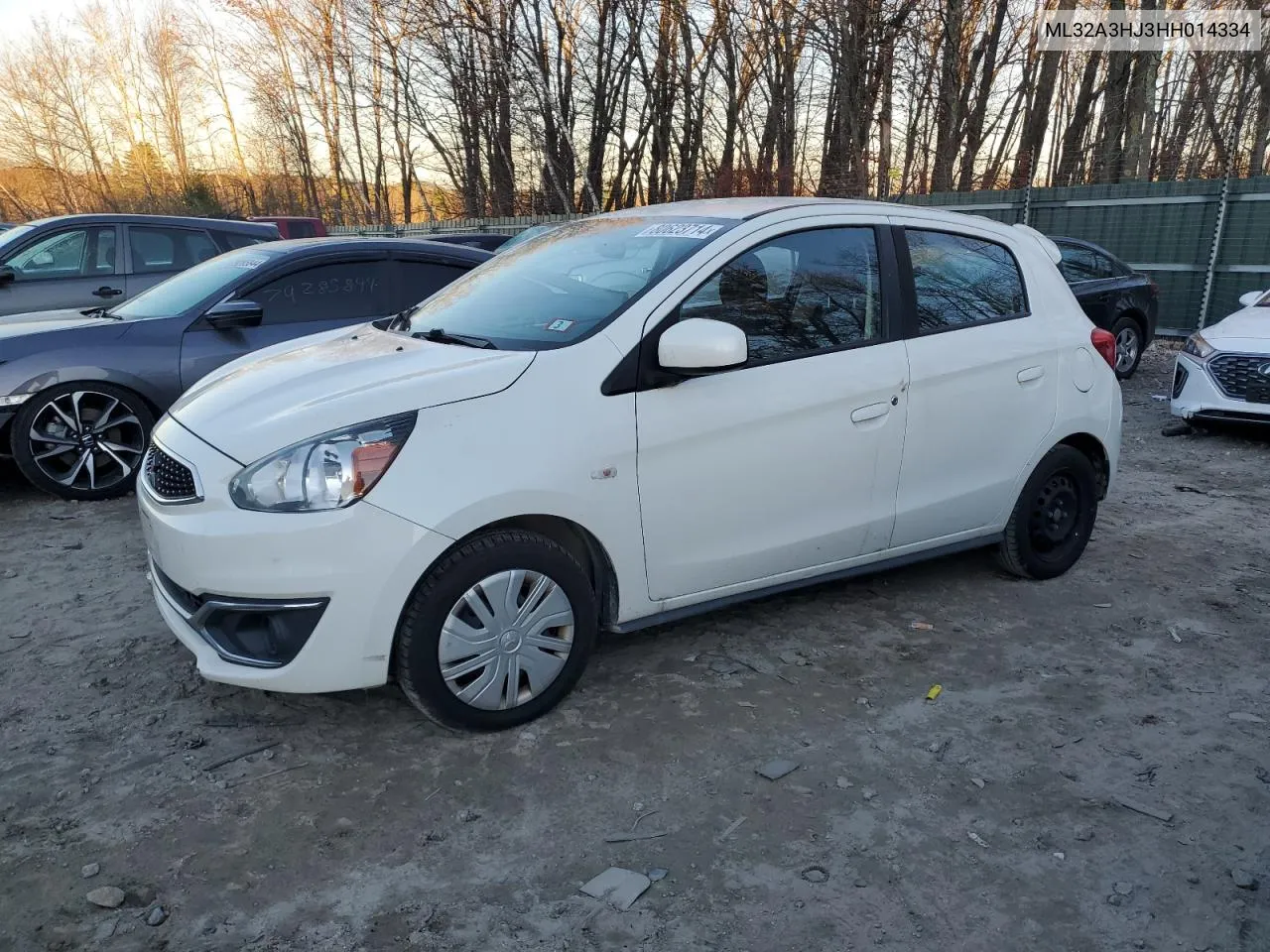 2017 Mitsubishi Mirage Es VIN: ML32A3HJ3HH014334 Lot: 80623714