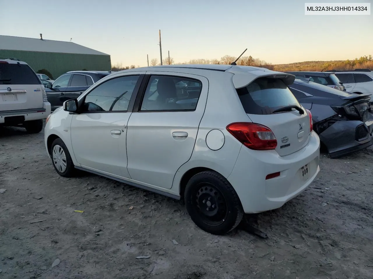 2017 Mitsubishi Mirage Es VIN: ML32A3HJ3HH014334 Lot: 80623714