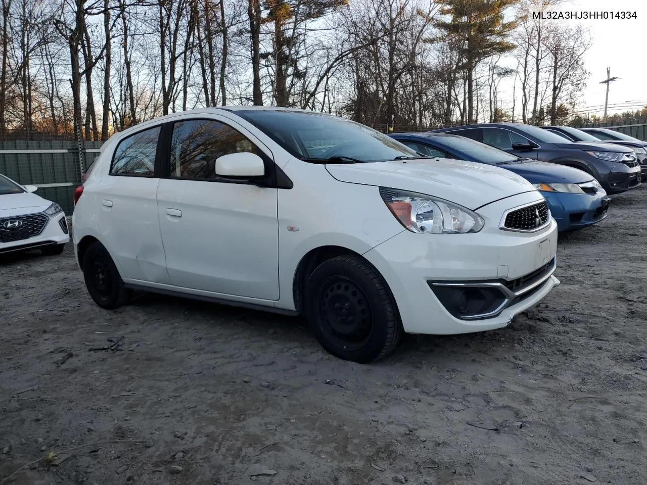 2017 Mitsubishi Mirage Es VIN: ML32A3HJ3HH014334 Lot: 80623714