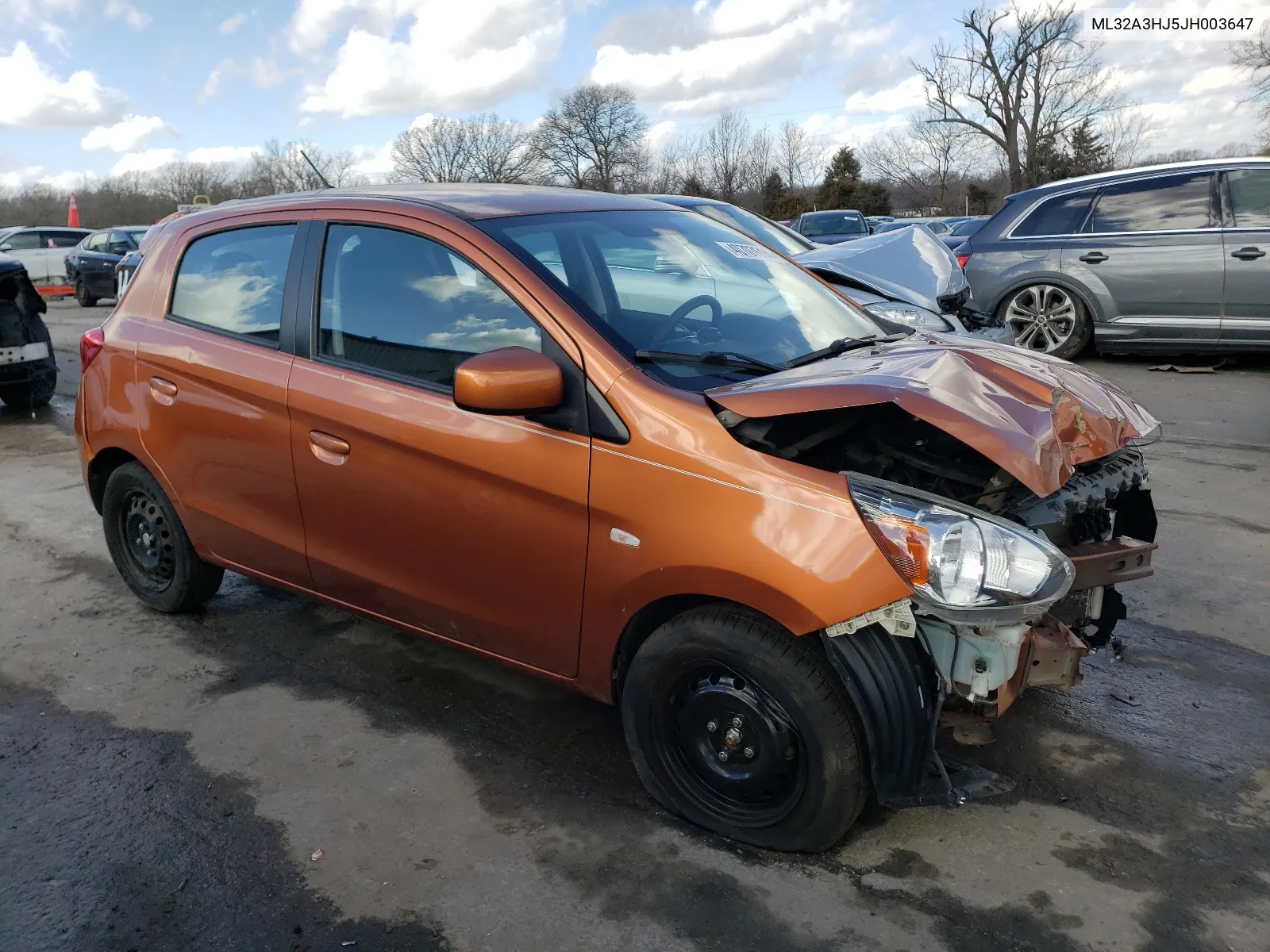 2018 Mitsubishi Mirage Es VIN: ML32A3HJ5JH003647 Lot: 40707614