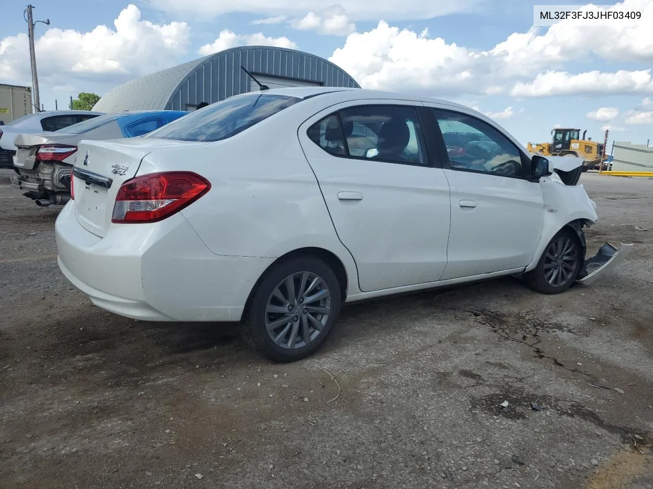 2018 Mitsubishi Mirage G4 Es VIN: ML32F3FJ3JHF03409 Lot: 56452184