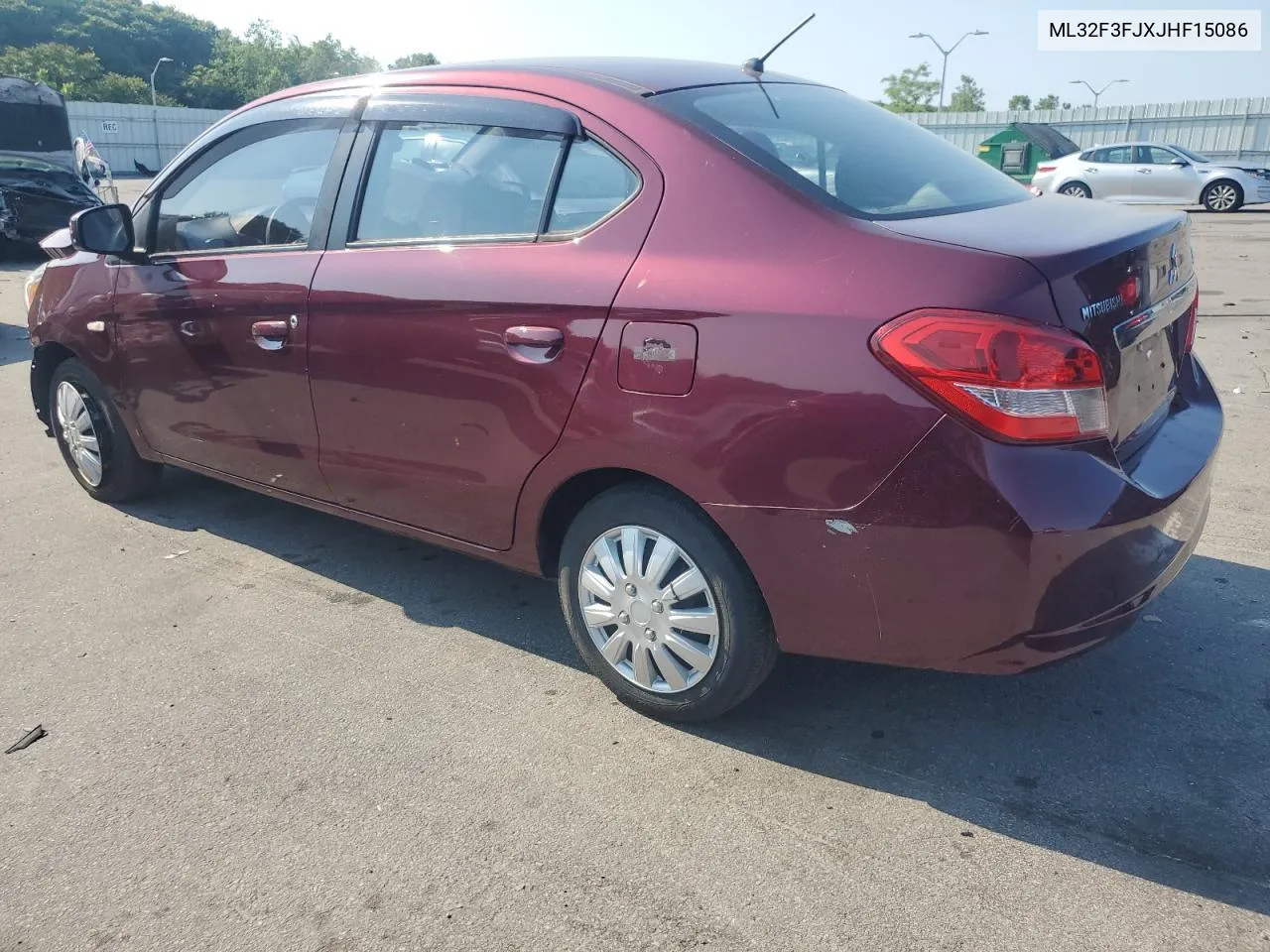 2018 Mitsubishi Mirage G4 Es VIN: ML32F3FJXJHF15086 Lot: 59638834