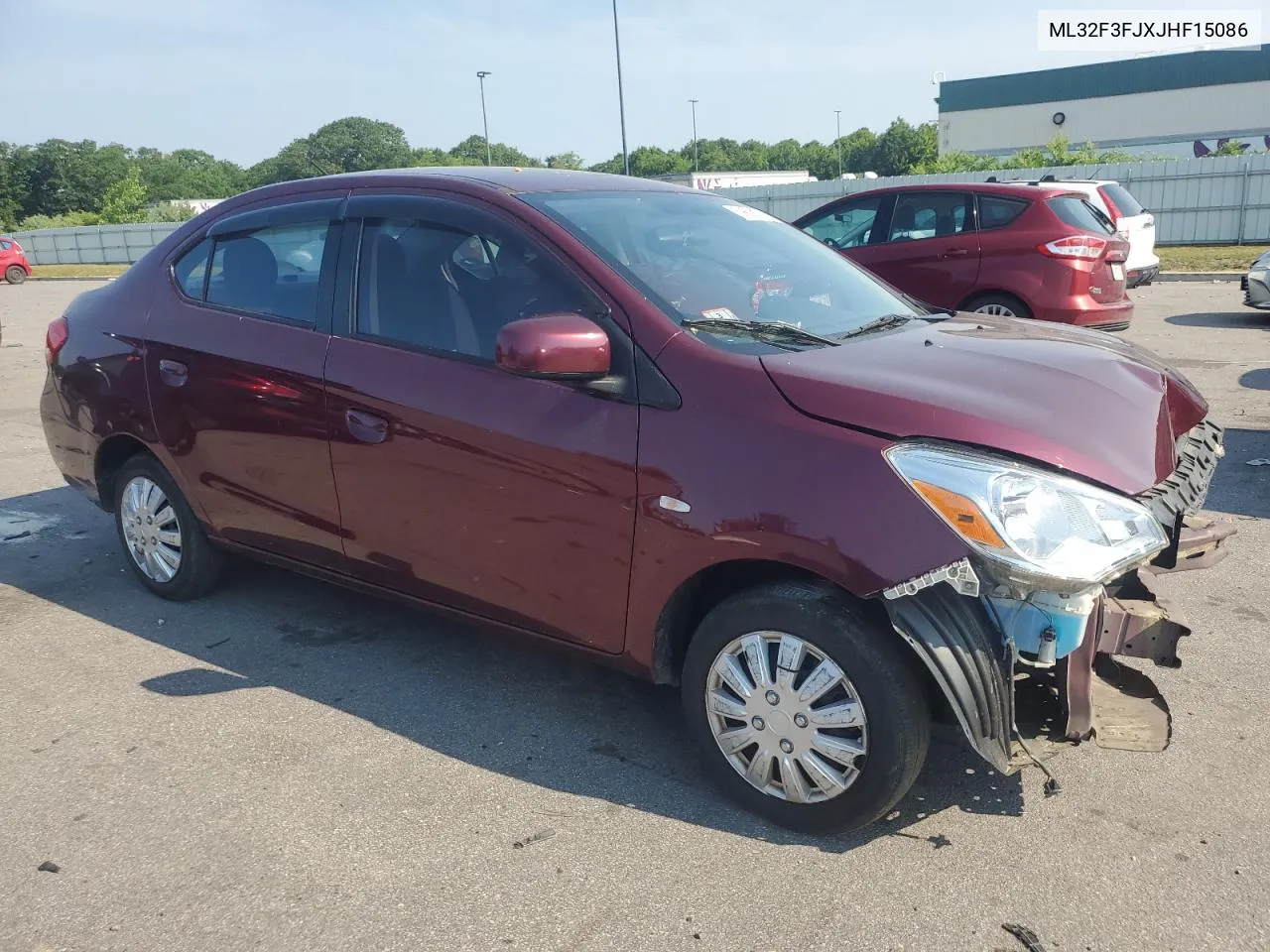 2018 Mitsubishi Mirage G4 Es VIN: ML32F3FJXJHF15086 Lot: 59638834