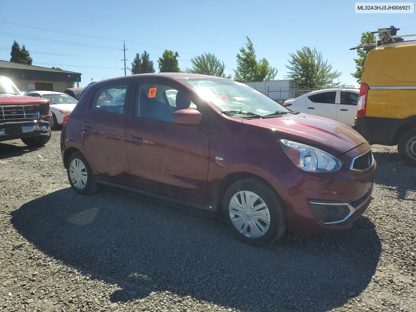 ML32A3HJ3JH006921 2018 Mitsubishi Mirage Es