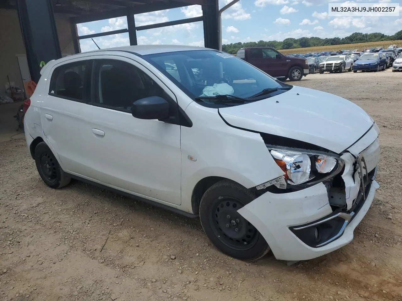 2018 Mitsubishi Mirage Es VIN: ML32A3HJ9JH002257 Lot: 61402534