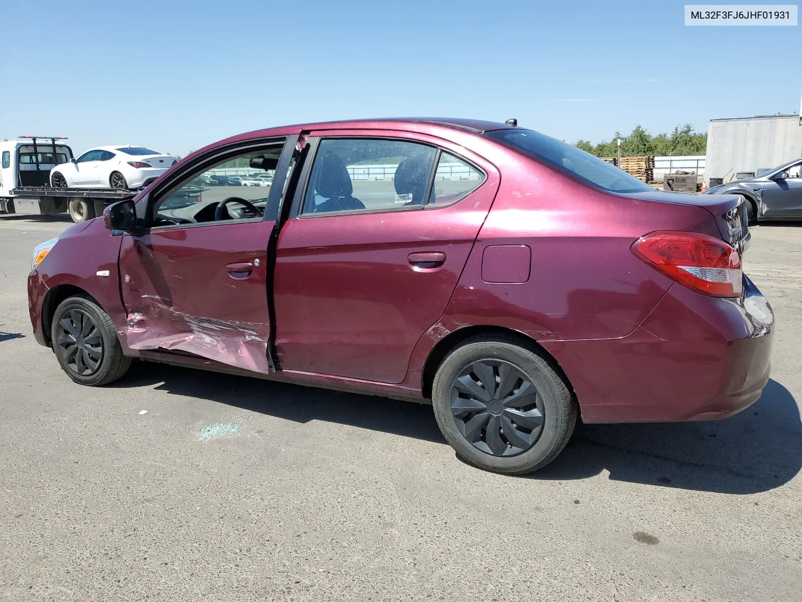 2018 Mitsubishi Mirage G4 Es VIN: ML32F3FJ6JHF01931 Lot: 63321864