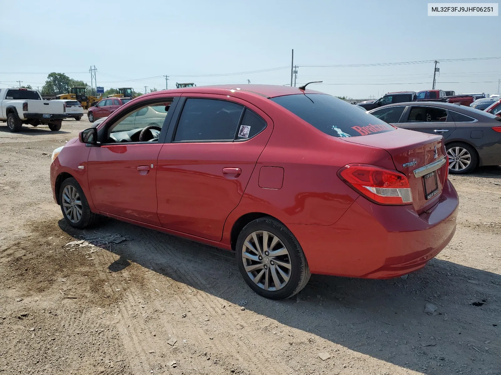 2018 Mitsubishi Mirage G4 Es VIN: ML32F3FJ9JHF06251 Lot: 63851104