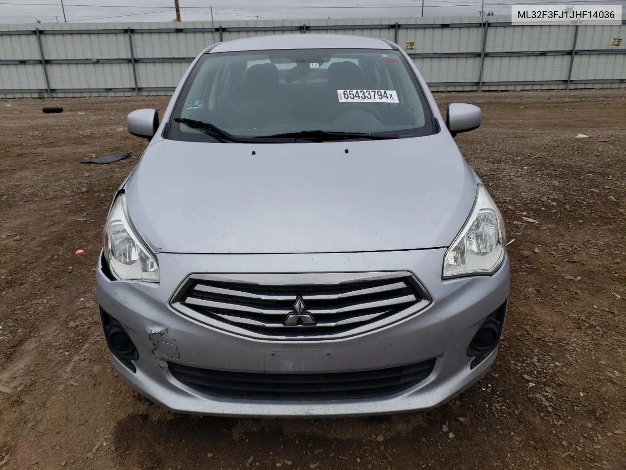 2018 Mitsubishi Mirage G4 Es VIN: ML32F3FJ1JHF14036 Lot: 65433794