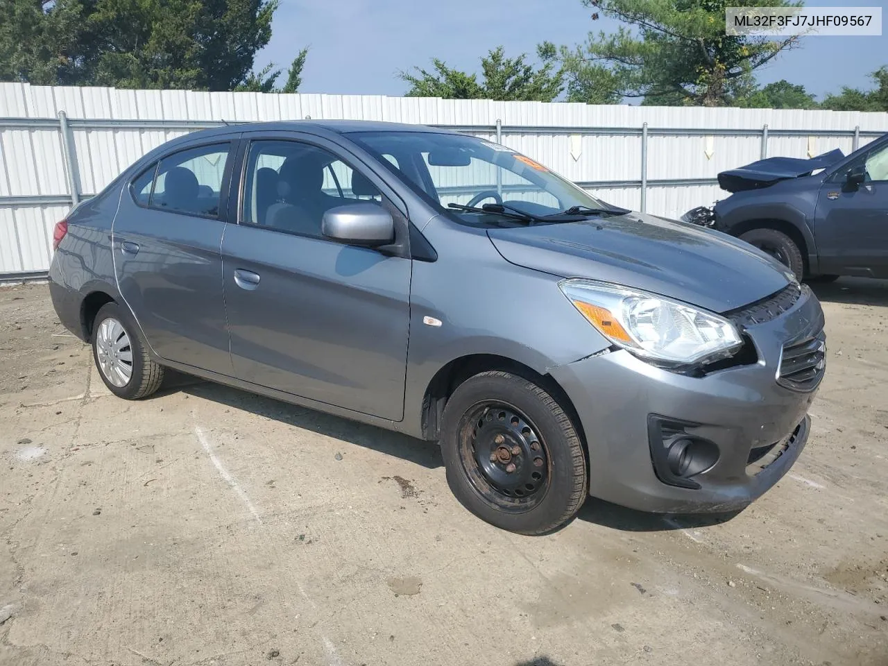 2018 Mitsubishi Mirage G4 Es VIN: ML32F3FJ7JHF09567 Lot: 65827394