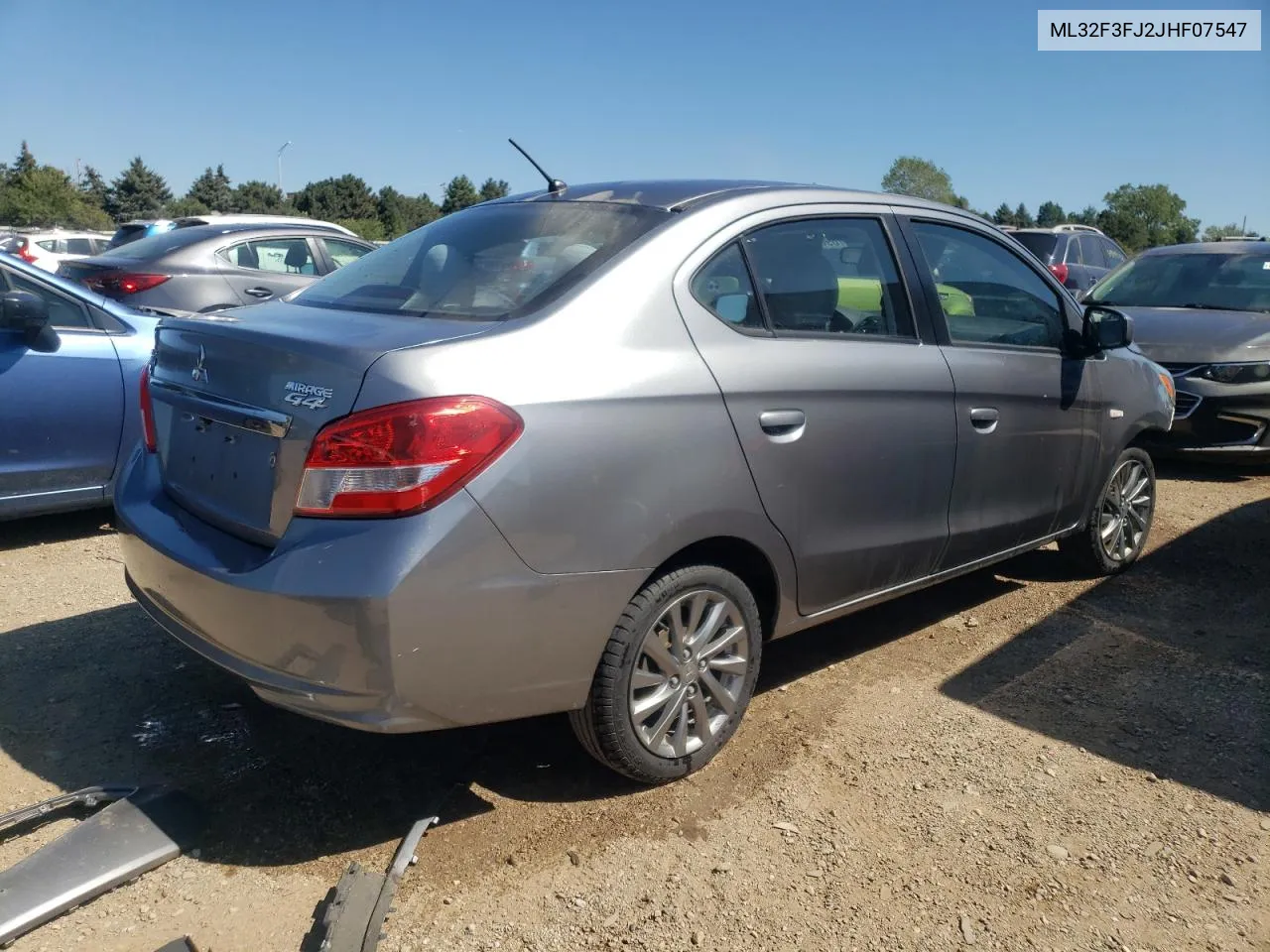 2018 Mitsubishi Mirage G4 Es VIN: ML32F3FJ2JHF07547 Lot: 69651524