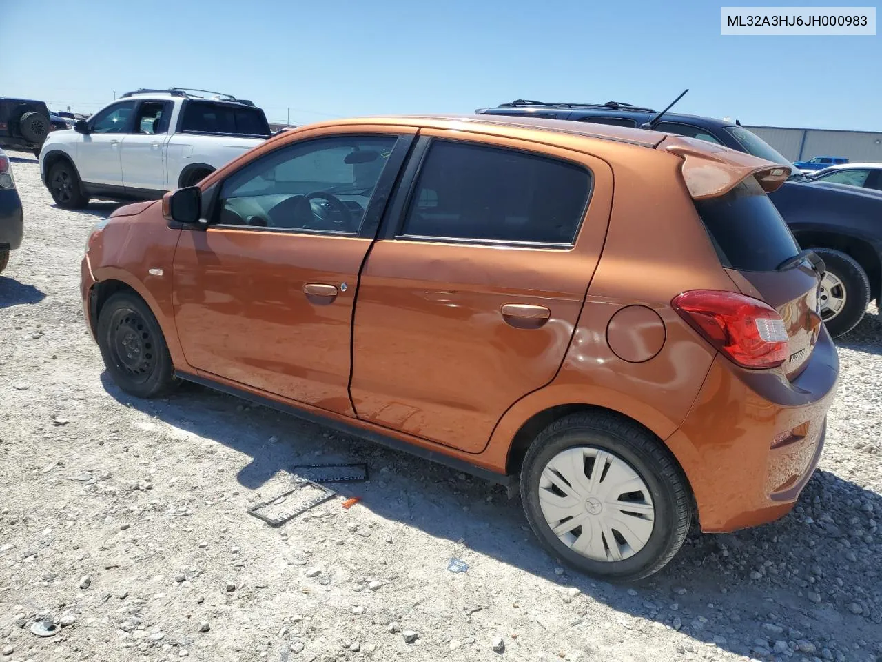 2018 Mitsubishi Mirage Es VIN: ML32A3HJ6JH000983 Lot: 70483994