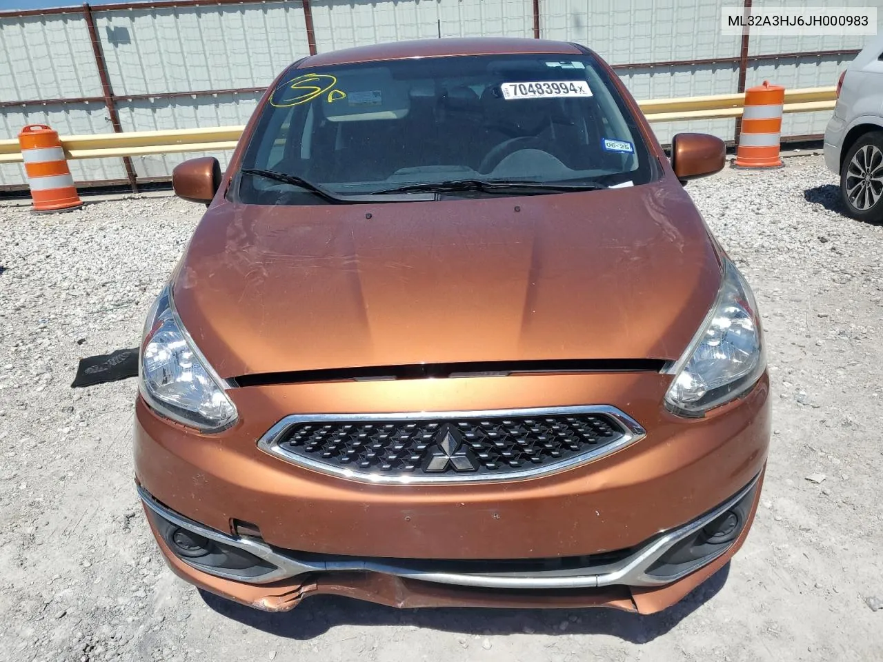 2018 Mitsubishi Mirage Es VIN: ML32A3HJ6JH000983 Lot: 70483994