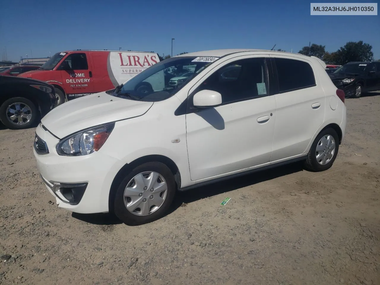 2018 Mitsubishi Mirage Es VIN: ML32A3HJ6JH010350 Lot: 70875834