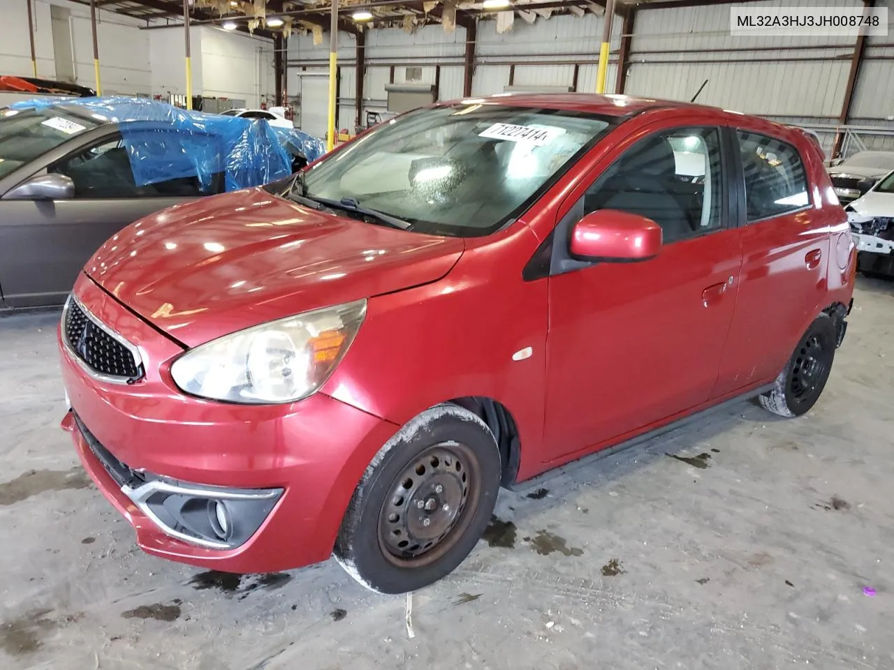 2018 Mitsubishi Mirage Es VIN: ML32A3HJ3JH008748 Lot: 71227414