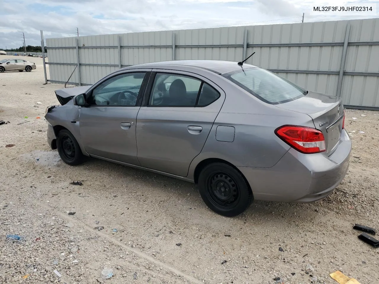 2018 Mitsubishi Mirage G4 Es VIN: ML32F3FJ9JHF02314 Lot: 72032034