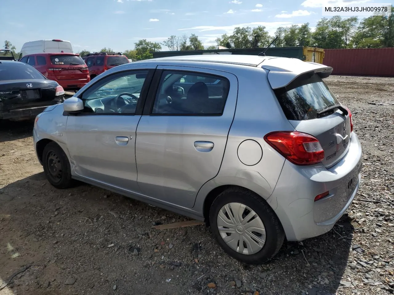 2018 Mitsubishi Mirage Es VIN: ML32A3HJ3JH009978 Lot: 72144044