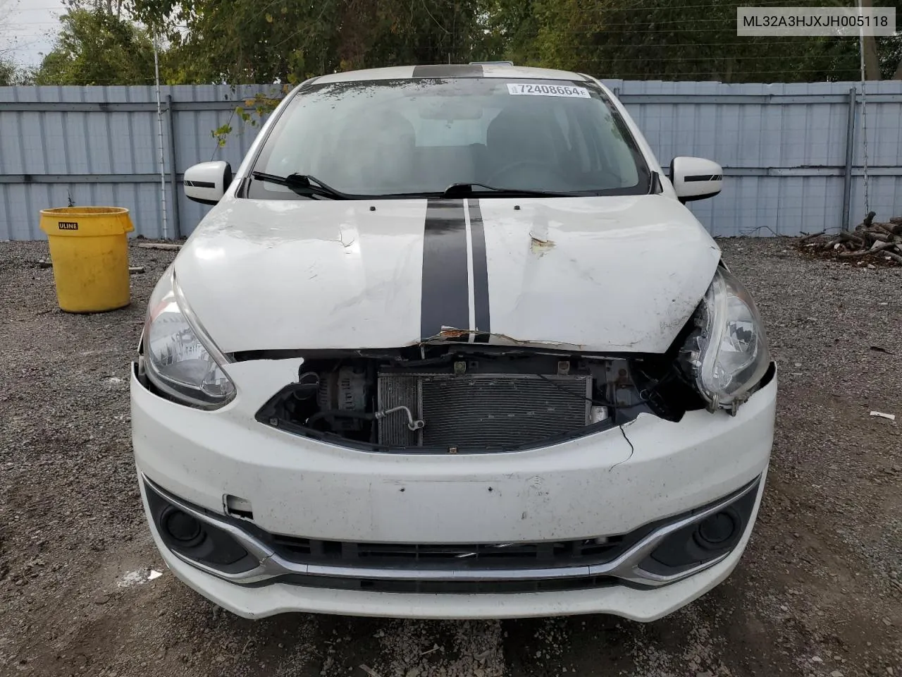 2018 Mitsubishi Mirage Es VIN: ML32A3HJXJH005118 Lot: 72408664