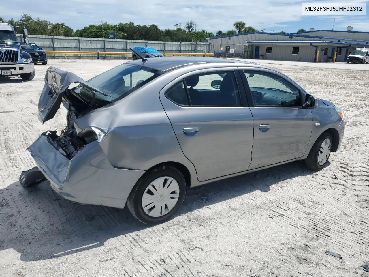 2018 Mitsubishi Mirage G4 Es VIN: ML32F3FJ5JHF02312 Lot: 72622454