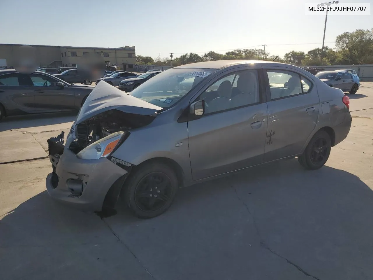 2018 Mitsubishi Mirage G4 Es VIN: ML32F3FJ9JHF07707 Lot: 74149614