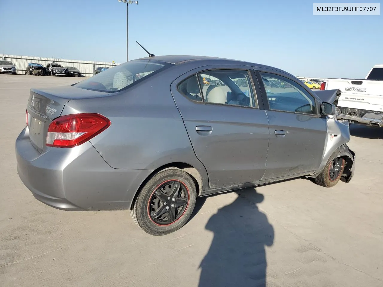 2018 Mitsubishi Mirage G4 Es VIN: ML32F3FJ9JHF07707 Lot: 74149614