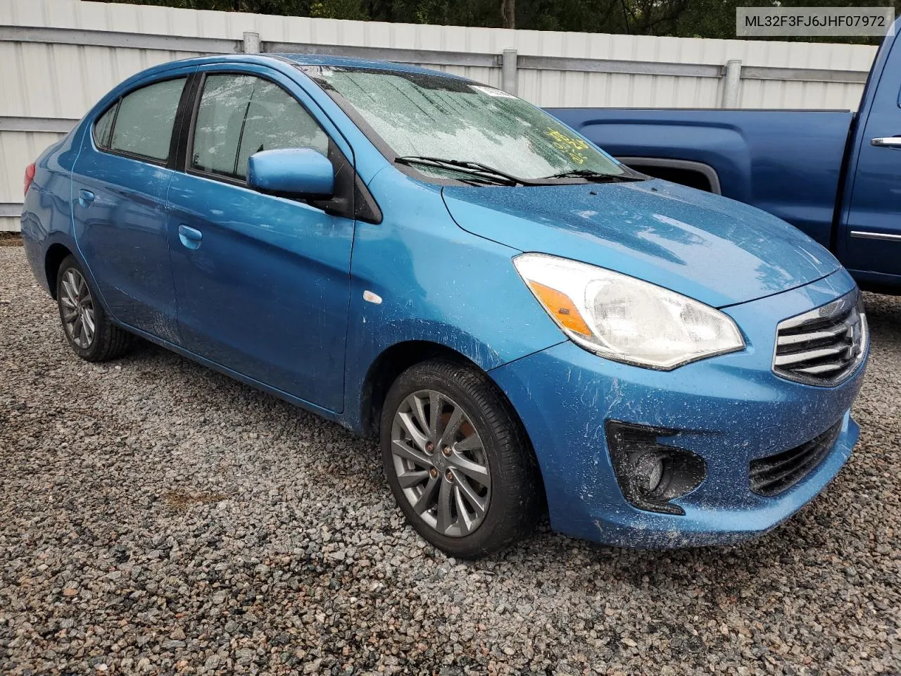 2018 Mitsubishi Mirage G4 Es VIN: ML32F3FJ6JHF07972 Lot: 74223964