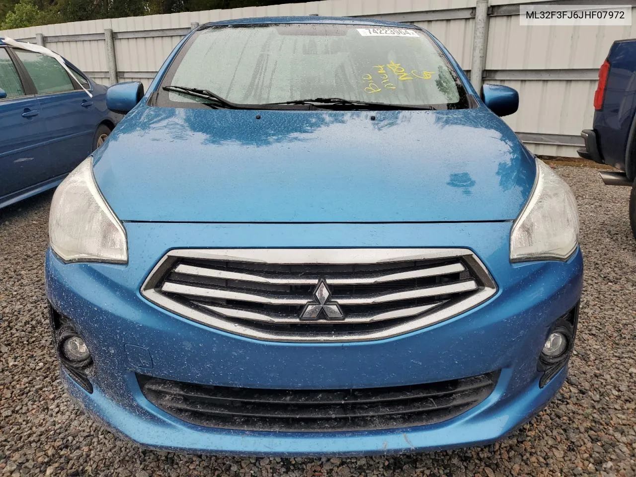 2018 Mitsubishi Mirage G4 Es VIN: ML32F3FJ6JHF07972 Lot: 74223964