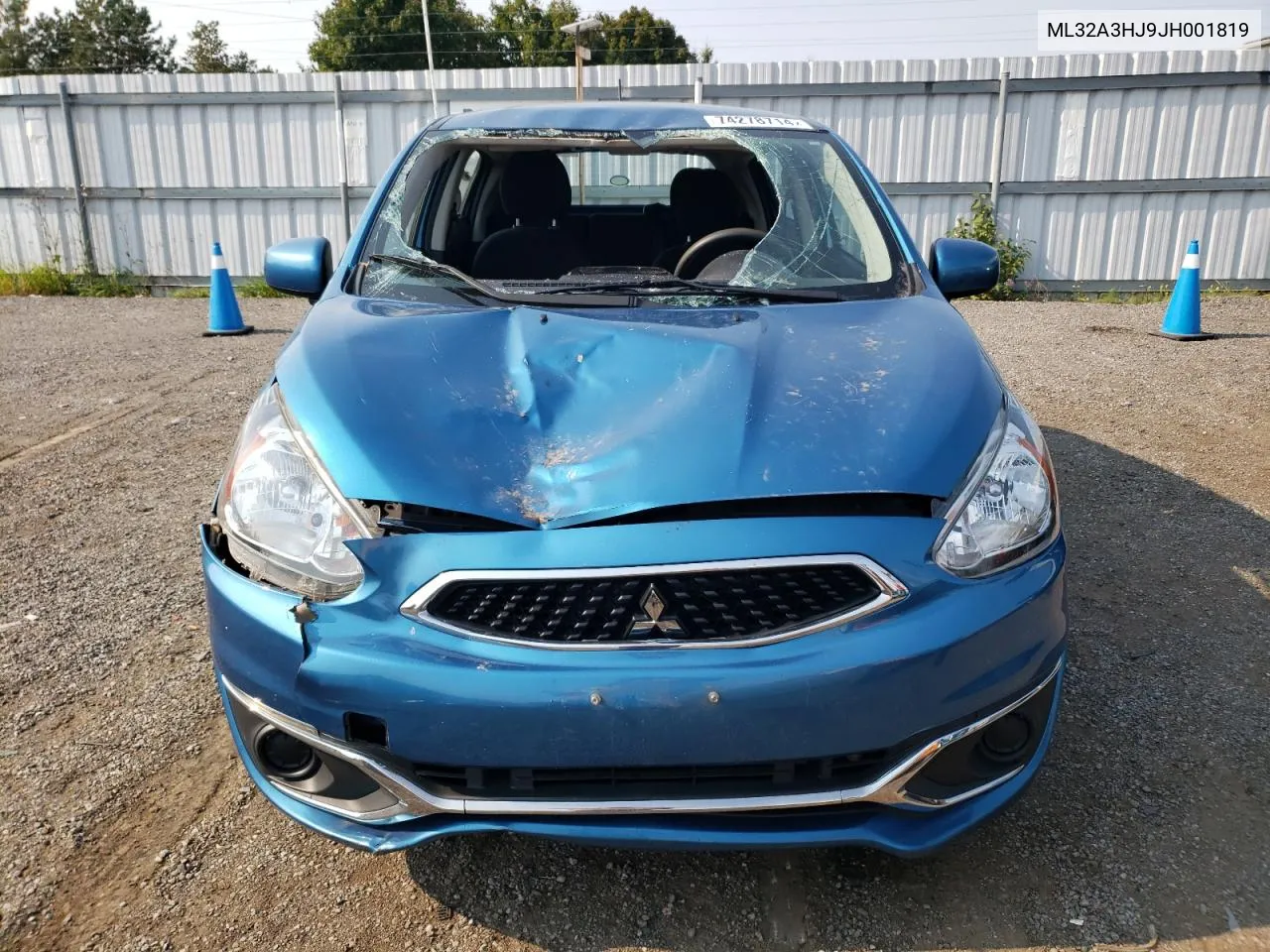 2018 Mitsubishi Mirage Es VIN: ML32A3HJ9JH001819 Lot: 74278714