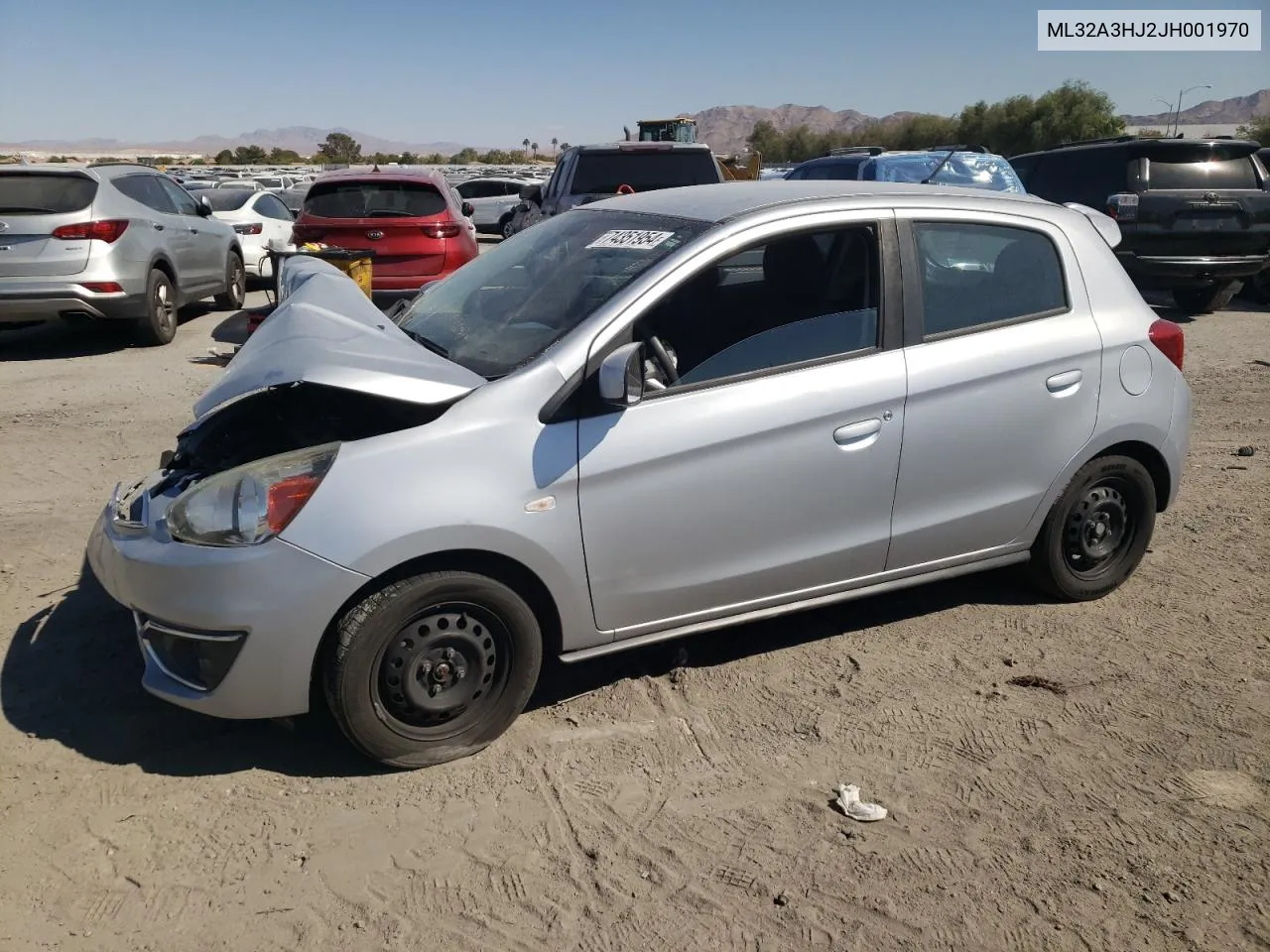 2018 Mitsubishi Mirage Es VIN: ML32A3HJ2JH001970 Lot: 74351954