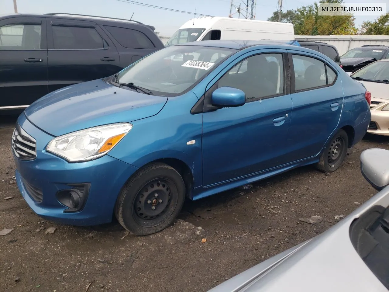 2018 Mitsubishi Mirage G4 Es VIN: ML32F3FJ8JHF00313 Lot: 74536364