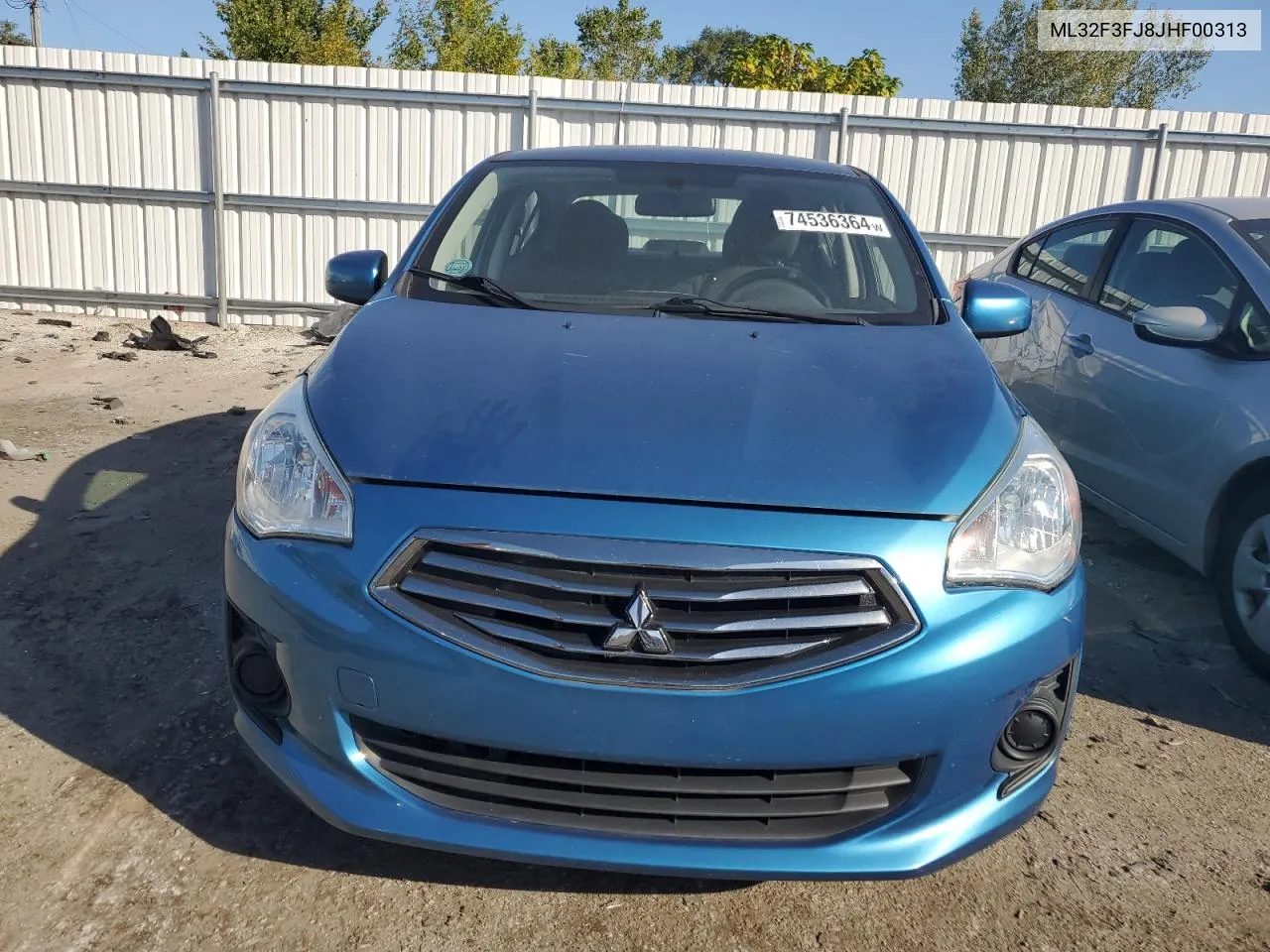 2018 Mitsubishi Mirage G4 Es VIN: ML32F3FJ8JHF00313 Lot: 74536364