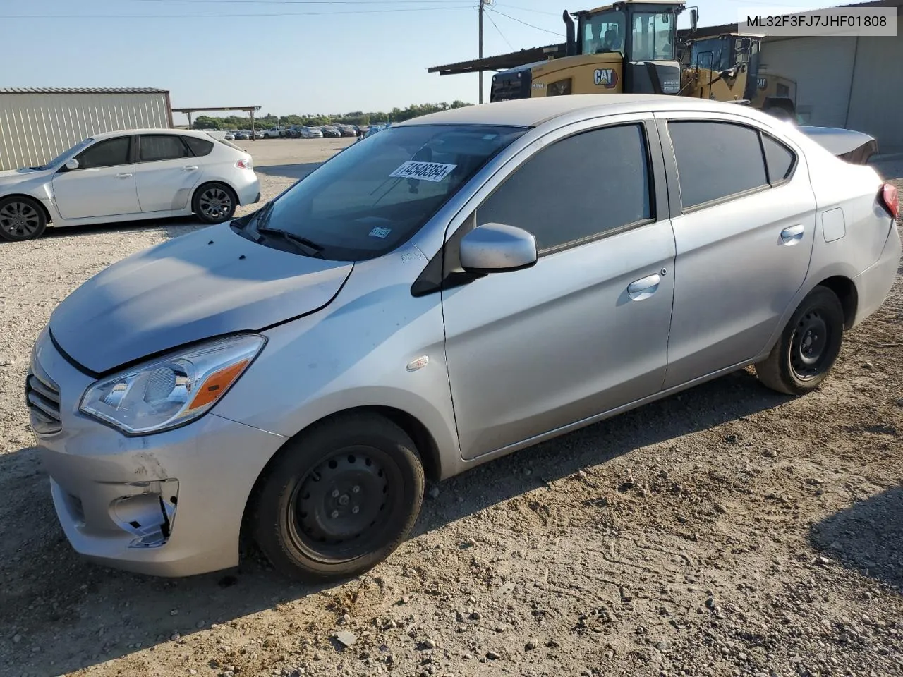 2018 Mitsubishi Mirage G4 Es VIN: ML32F3FJ7JHF01808 Lot: 74548364