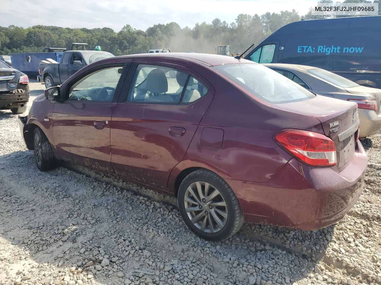 2018 Mitsubishi Mirage G4 Es VIN: ML32F3FJ2JHF09685 Lot: 74741784