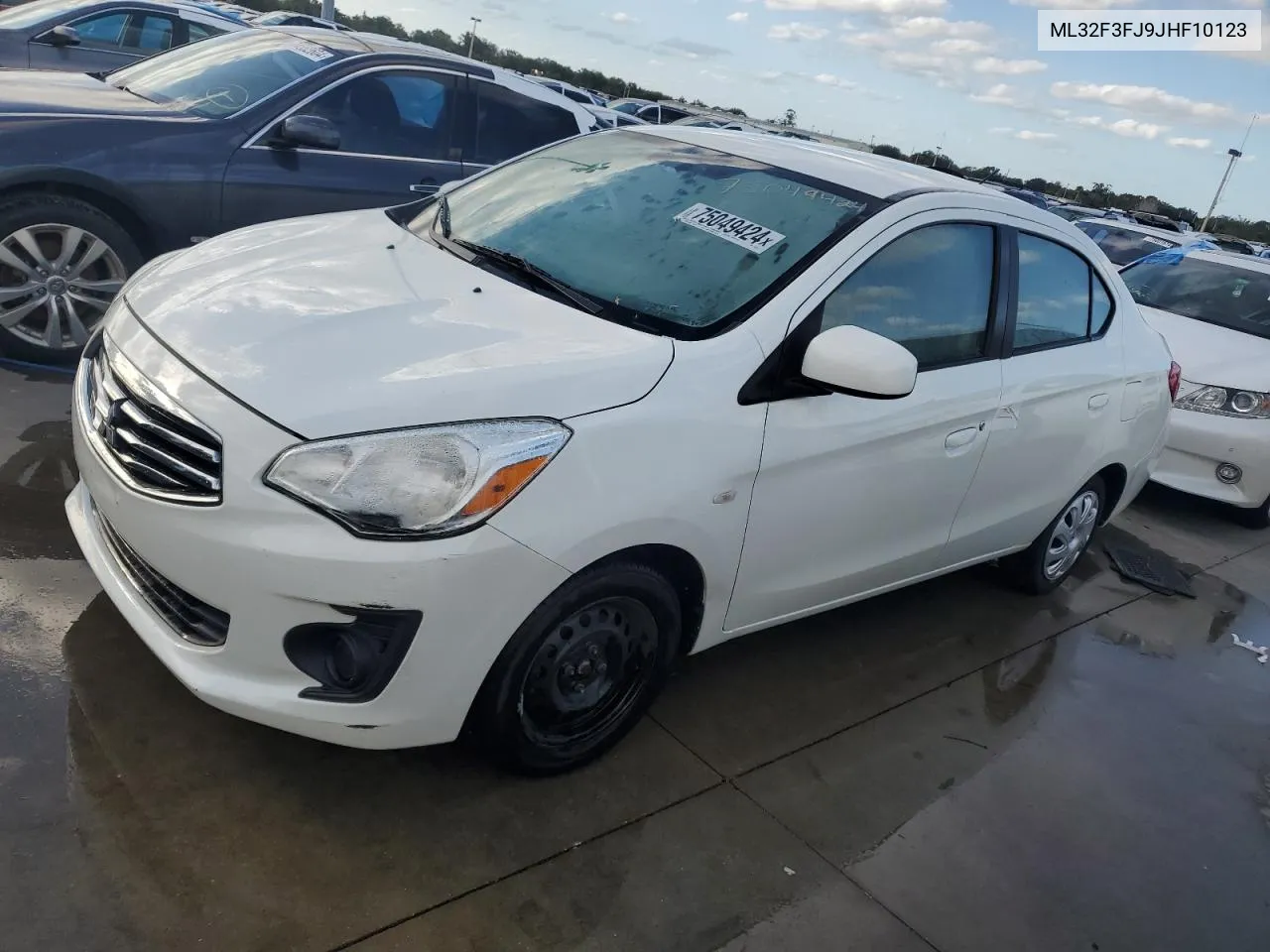 2018 Mitsubishi Mirage G4 Es VIN: ML32F3FJ9JHF10123 Lot: 75049424