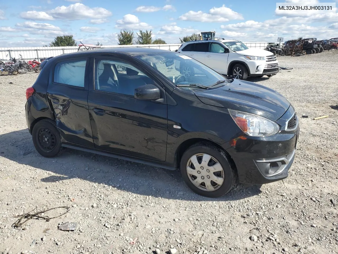 2018 Mitsubishi Mirage Es VIN: ML32A3HJ3JH003131 Lot: 75962864