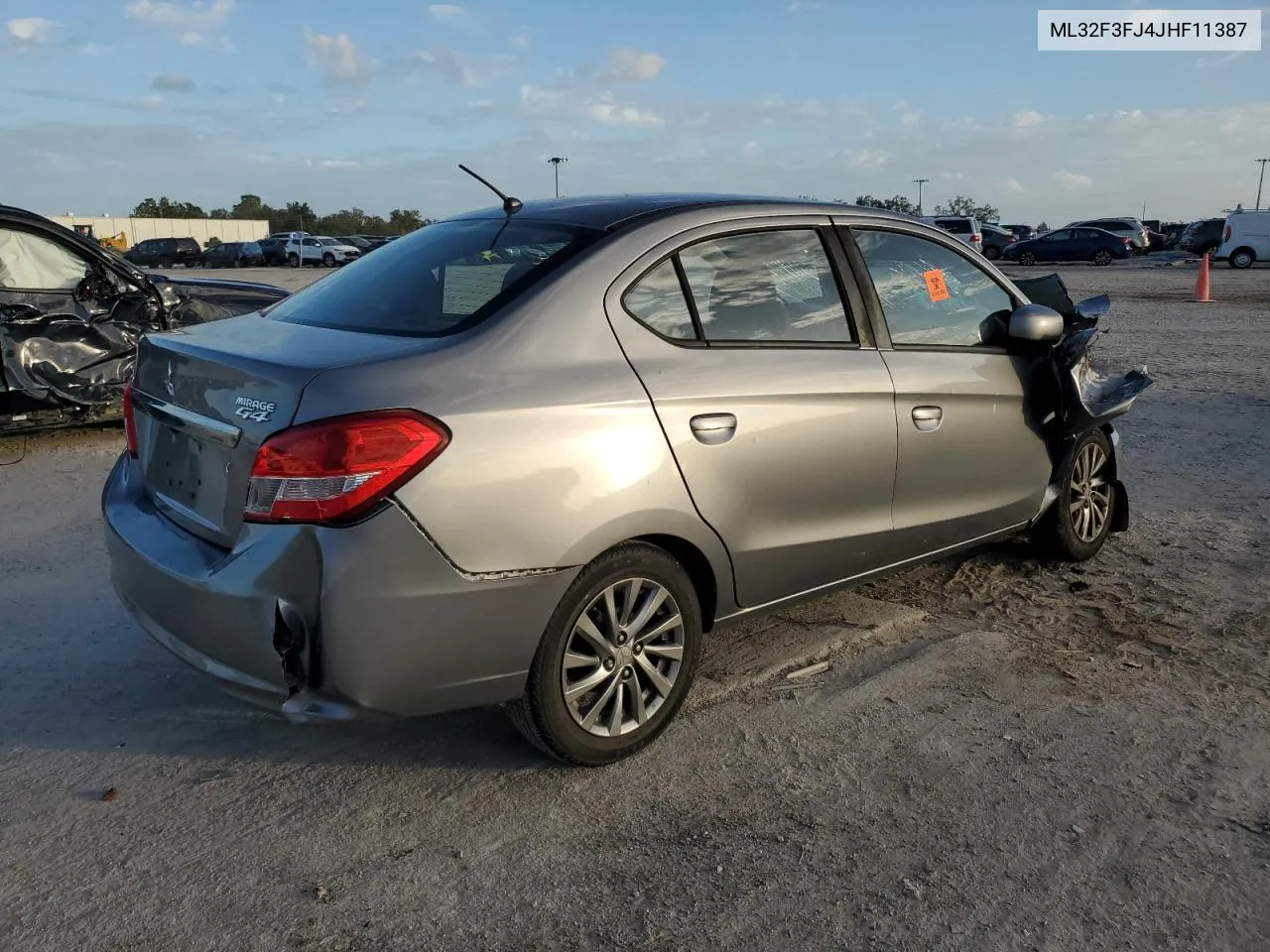 2018 Mitsubishi Mirage G4 Es VIN: ML32F3FJ4JHF11387 Lot: 76009064