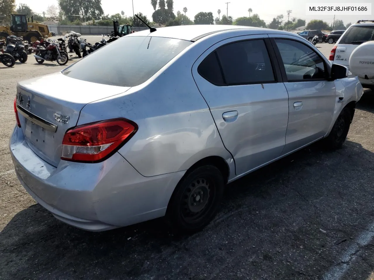 2018 Mitsubishi Mirage G4 Es VIN: ML32F3FJ8JHF01686 Lot: 76114384