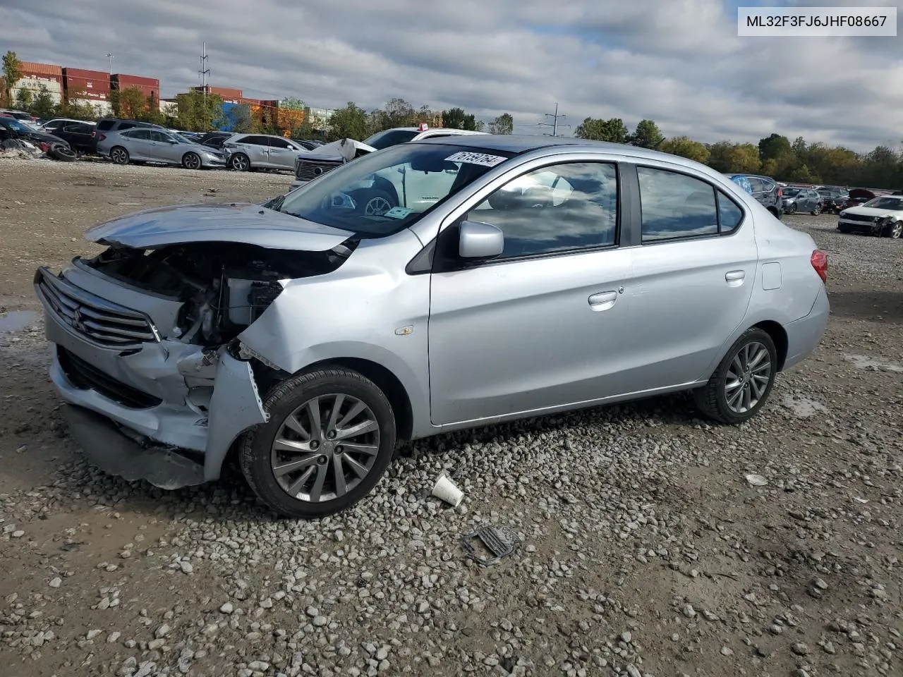 2018 Mitsubishi Mirage G4 Es VIN: ML32F3FJ6JHF08667 Lot: 76159764