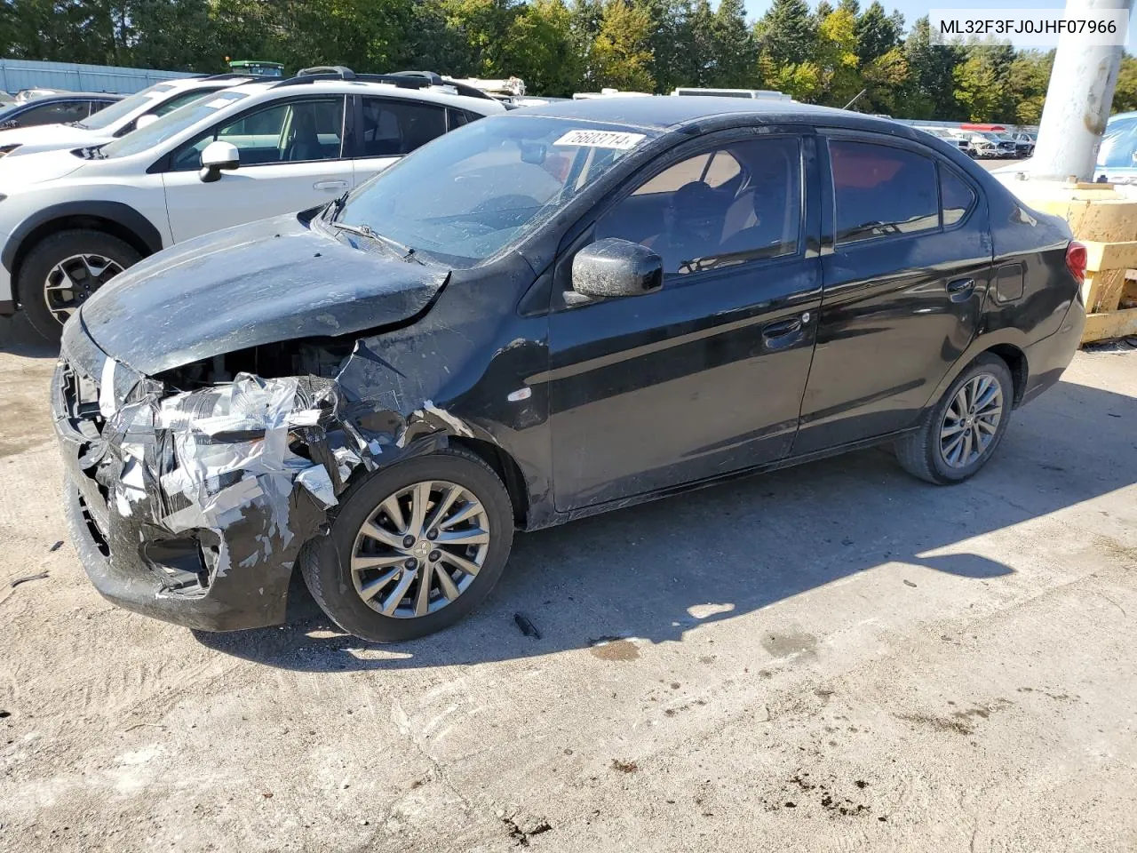 2018 Mitsubishi Mirage G4 Es VIN: ML32F3FJ0JHF07966 Lot: 76603714