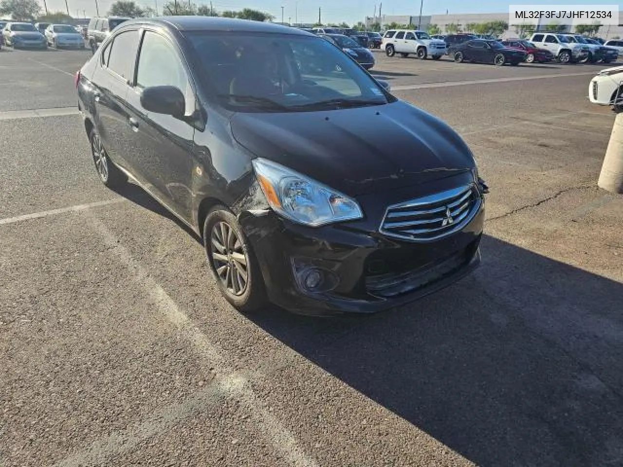 2018 Mitsubishi Mirage G4 Es VIN: ML32F3FJ7JHF12534 Lot: 76848994