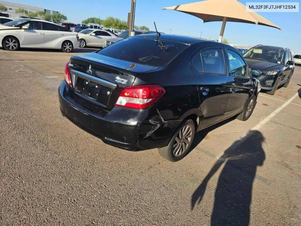 2018 Mitsubishi Mirage G4 Es VIN: ML32F3FJ7JHF12534 Lot: 76848994