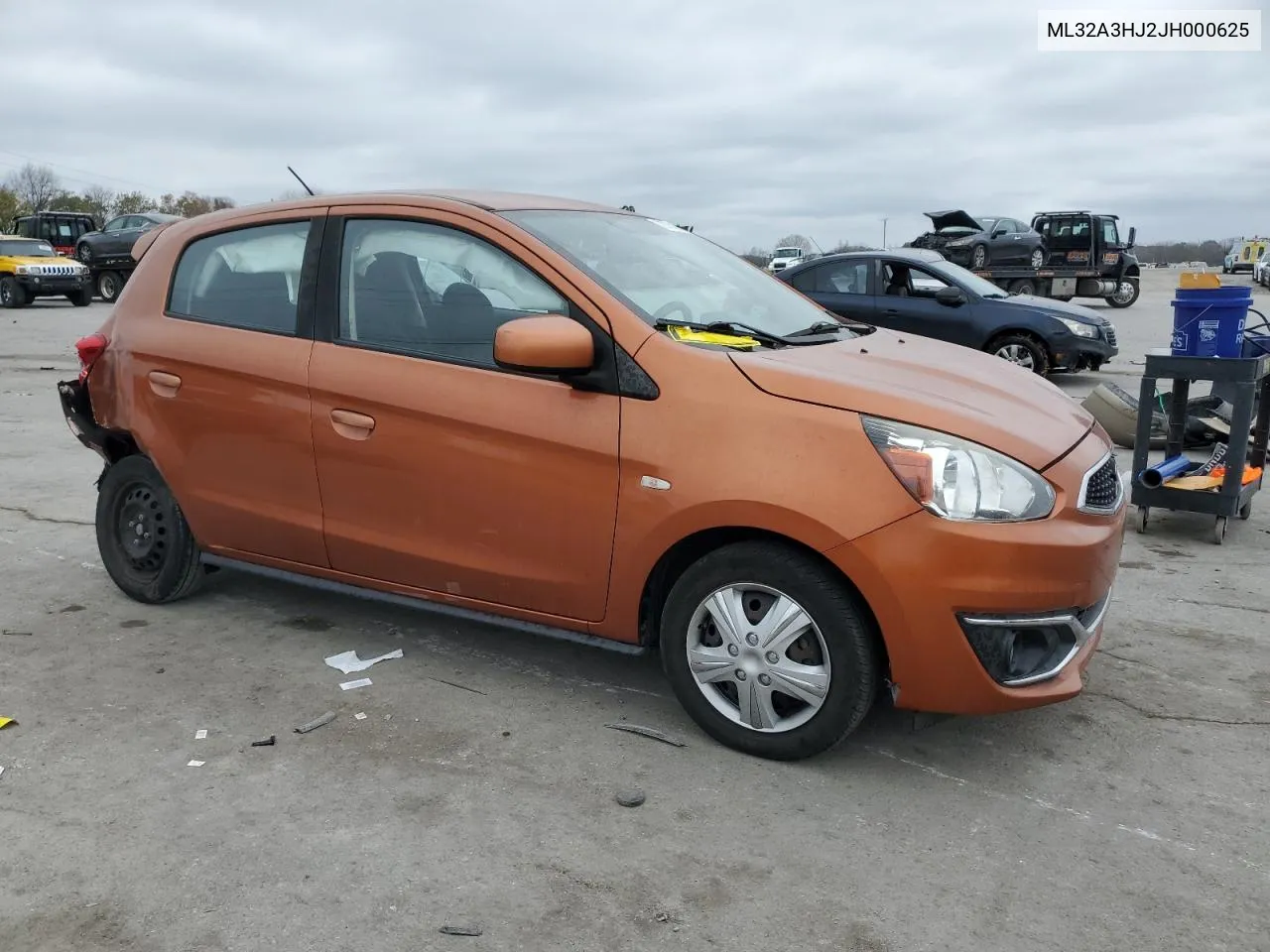 2018 Mitsubishi Mirage Es VIN: ML32A3HJ2JH000625 Lot: 79764274